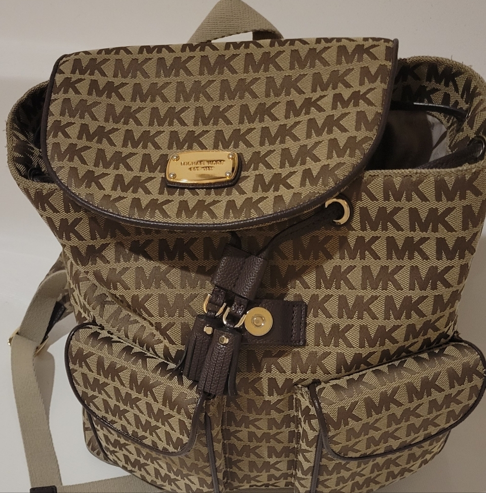 MK Brown Backpack